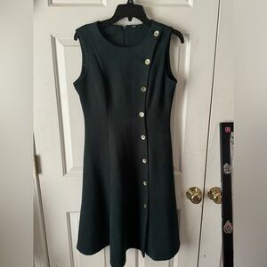 Calvin Klein green velvet dress